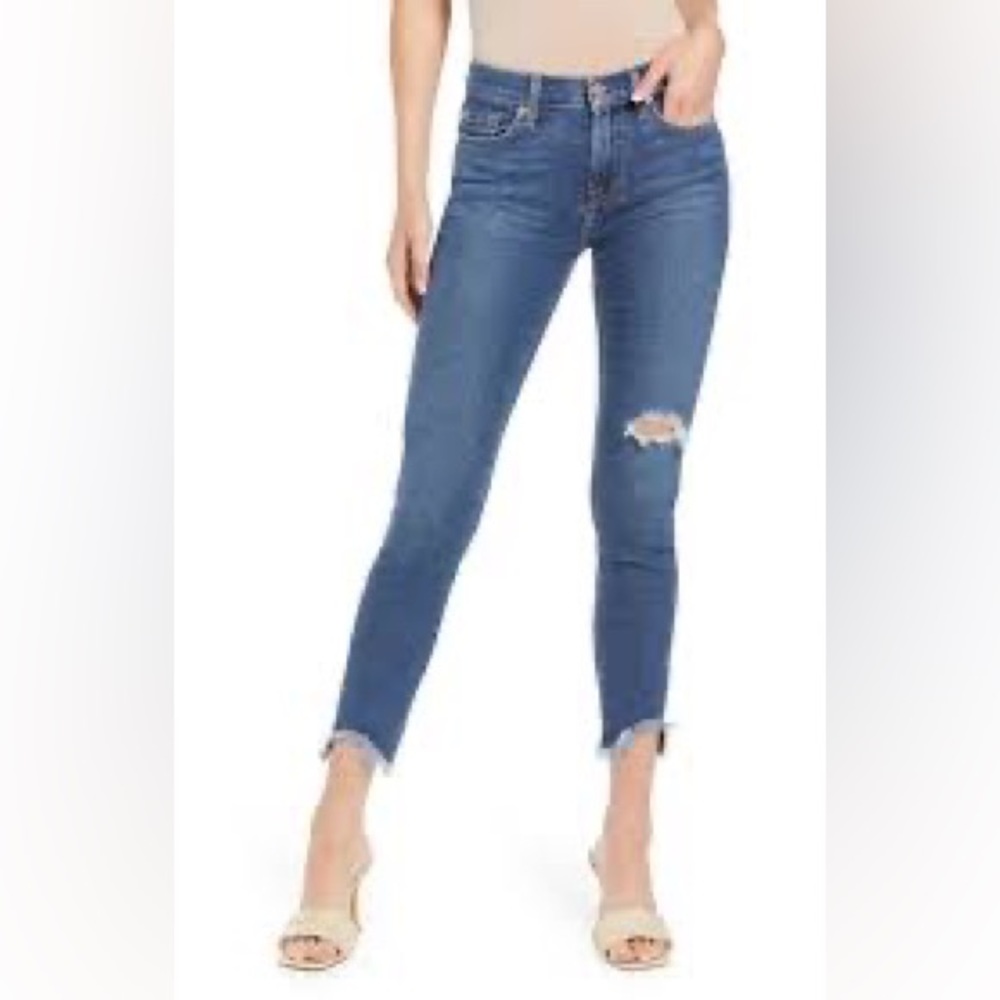 7 for all mankind wave raw hem